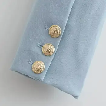 2023秋季V領開衩短版西裝外套女式長袖短版套裝時尚外套 10 最佳銷售 短版西裝外套 - №2