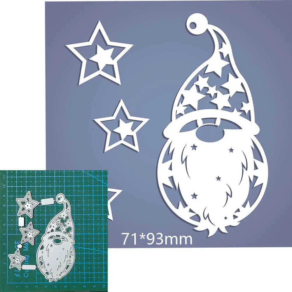 Christmas Santa Claus metal cutting dies Scrapbooking decoration paper craft knife mould blade punch template Embossing stencils