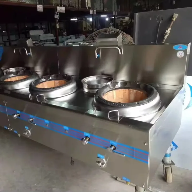 Commercial Economy Gas Chinese Wok Cooking Range Single Burner Single Rear Pot for Restaurant Kitchen Custom