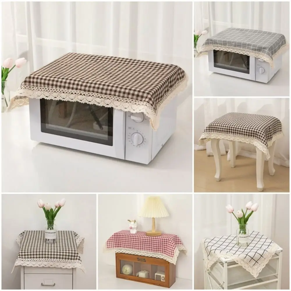 1Pcs 40x60cm Microwave Dust Cloth Dustproof Square Microwave Oven Dust Mats Anti-slip Fabric Small Size Cover