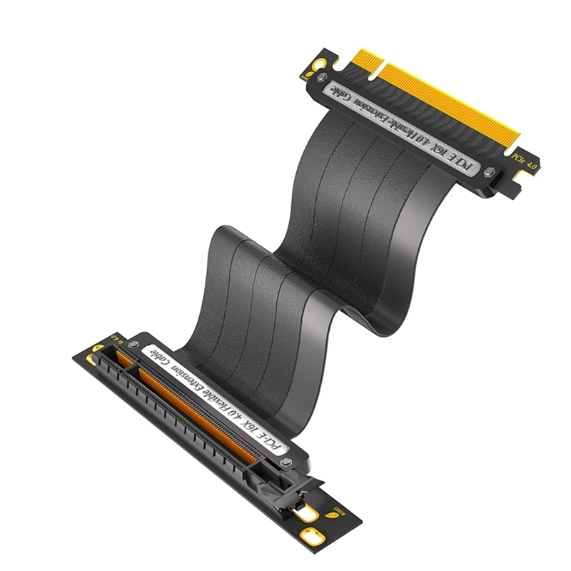 

Удлинительный кабель PCIE 4.0 16X, высокоскоростной кабель Riser графического процессора 64 ГБ для удлинительной карты графического процессора, длина (90 градусов)
