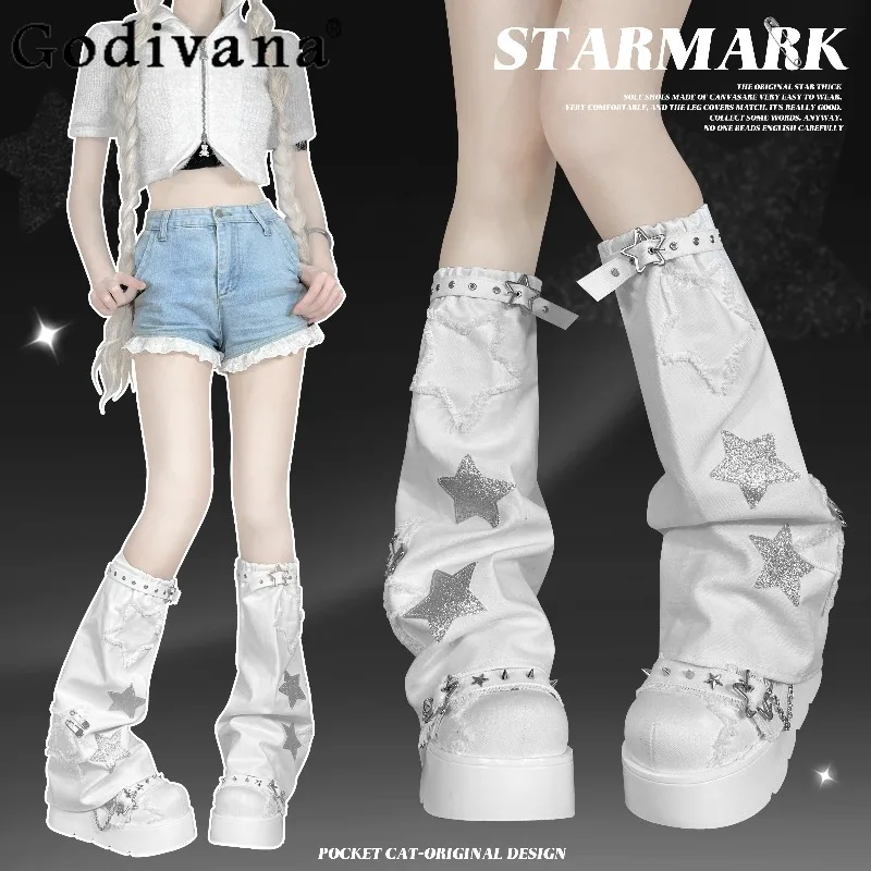 ถุงเท้าผ้าแคนวาสสไตล์ญี่ปุ่น Y2K ซับคัลเจอร์ โลลิต้า สำหรับสาวหวานเท่  แบบ JK ยูนิฟอร์ม  ใส่ได้หลายโอกาส