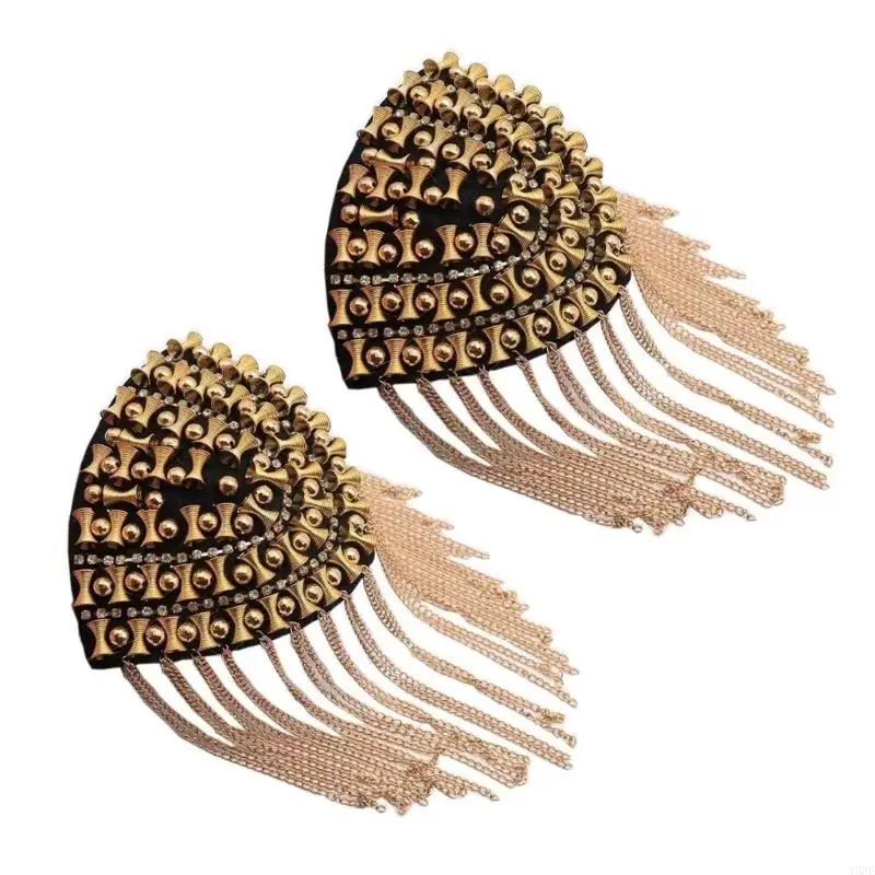 Punkowe pagony Y3NE do dekoracyjnych dodatków do mundurów i ozdób na stroje imprezowe tematyczne