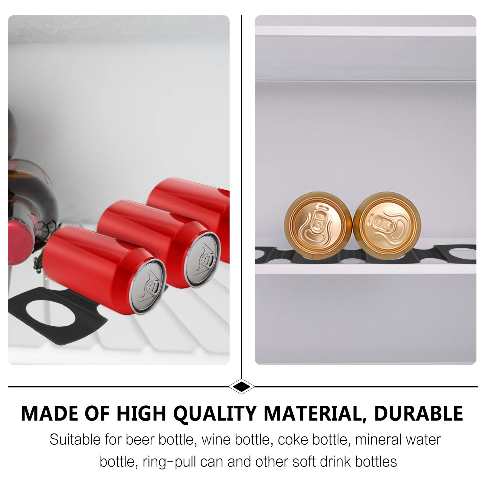 2 قطعة زجاجة بيرة سيليكون حصيرة خفيفة الوزن تخزين المشروبات حامل للمنزل مكتب بار شرب يمكن رف المنظم #1