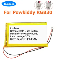 New 3.7V 4500mAh 1.25mm 2pin plug Li-Ploymer Battery For Powkiddy RGB30 Open Source Handheld Game Console Replacement Batteries