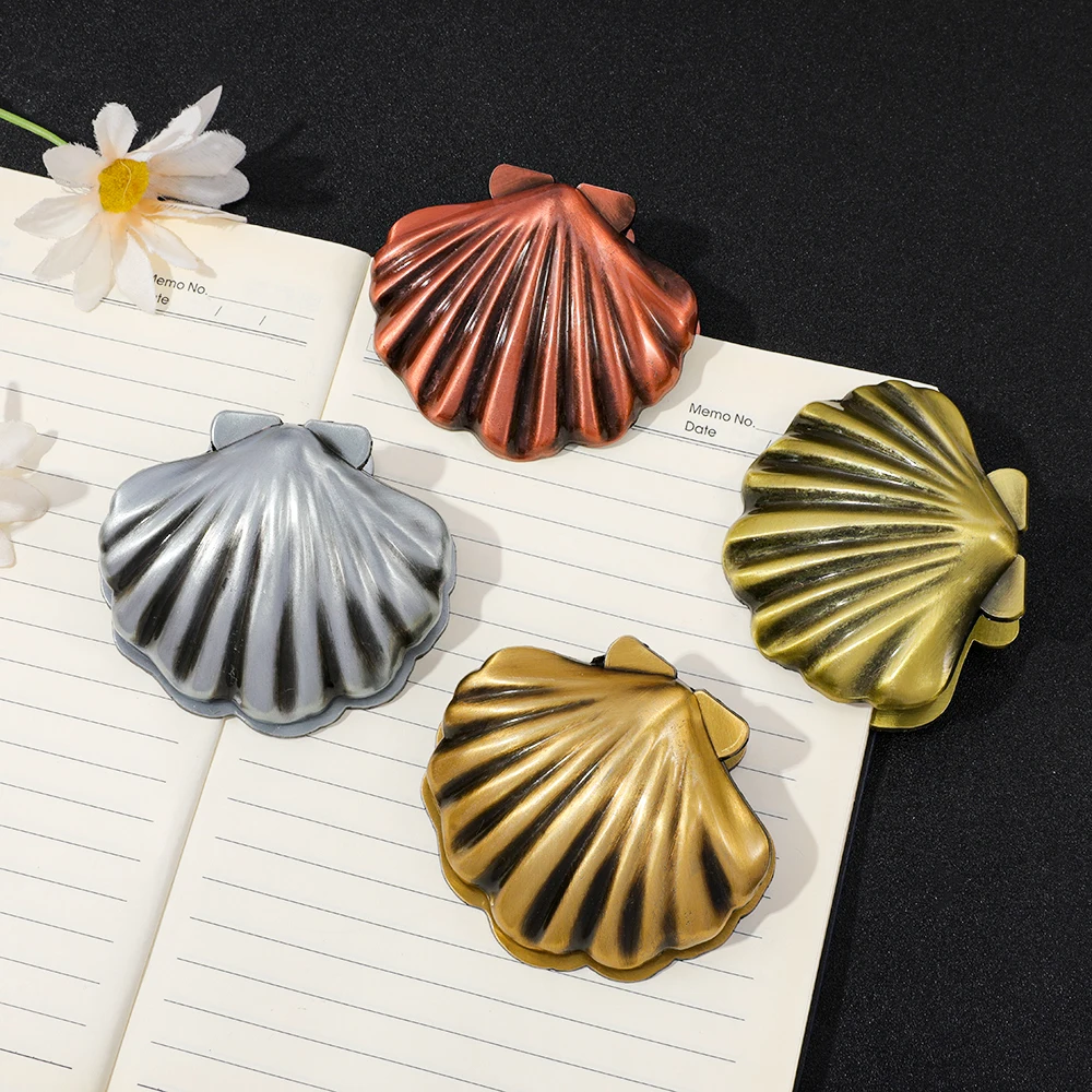 Creative Vintage Shell Metal Book Clip Suitable for Writing Journal Clip Fashionable Student Study Stationery