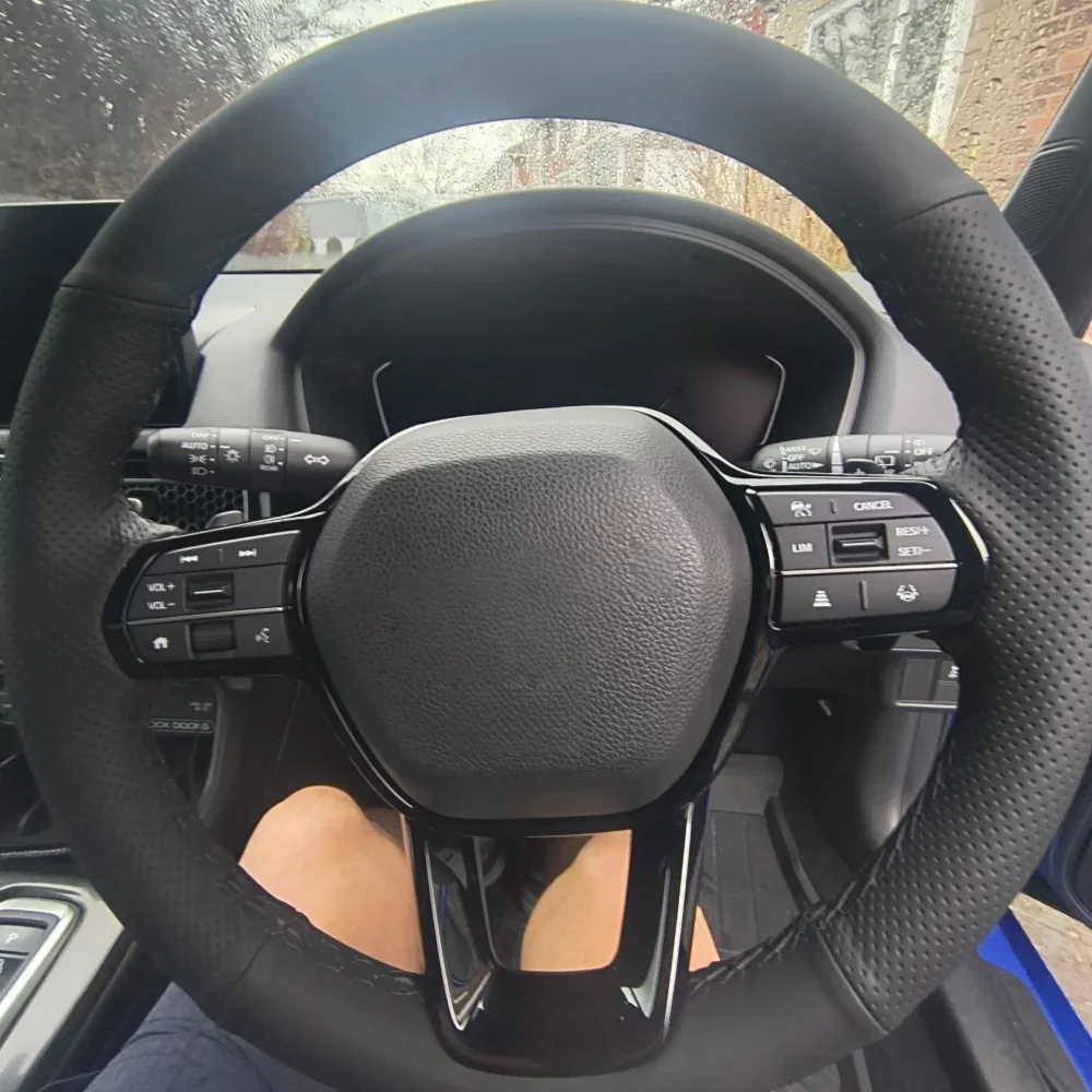 Custom Car Steering Wheel Cover Civic 11th Gen CRV 2023 2024 Non-Slip Car Accessories Hand-sewn Steering Wrap For Honda Accord