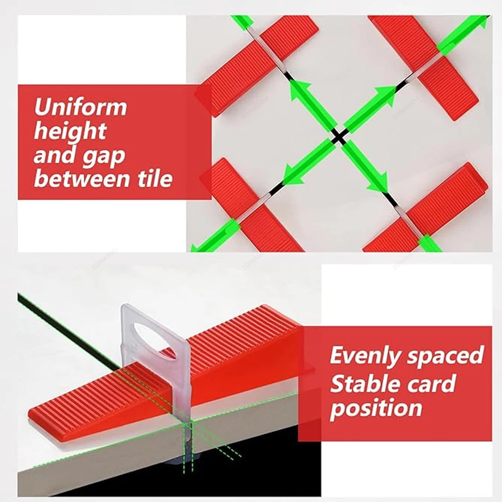 50-500 Pz Riutilizzabile Sistema di Livellamento Piastrelle Cunei Pinze Inserto In Ceramica Distanziatori Piastrellatura Pavimento Parete Carrelage