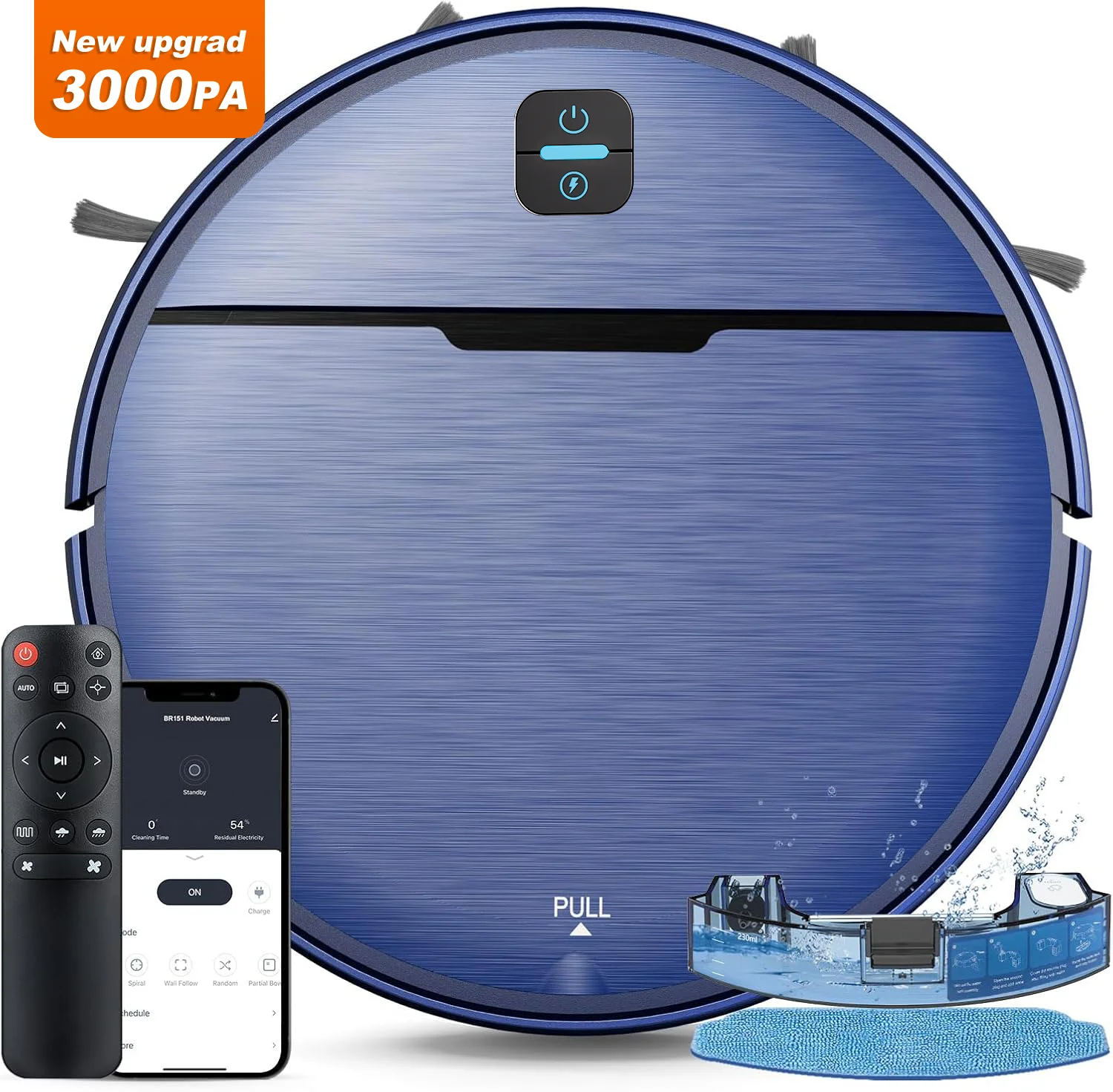 Smart Sweeping Robot Vacuum Cleaner 3000pa Household Automatic Cleaning Remote Control Mopping Aspiradora Robot