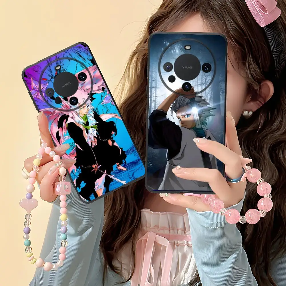 

Toshiro Hitsugaya Matte TPU Mobile Phone Case for Huawei Mate 60 50 40 30 20 10 Pro Plus Lite E 5G Colorful Printing Cover