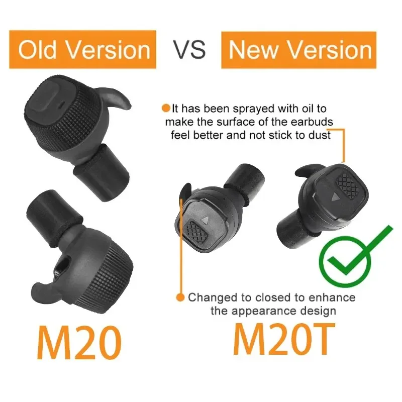 Earmor Bluetooth Earplugs M20T BT5.3 Ver Military Electronic Noise Reduction Hearing Protection Earplug for Range Shoot Hunting