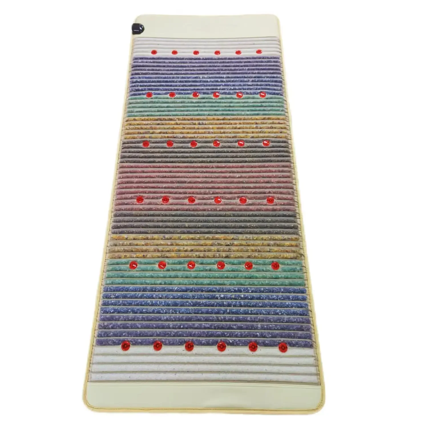 Reliable Natural Gemmat Heating Physical Therapy Mattress Chakra Amethyst Crystal Bio Mat Magnetic Therapy Mat