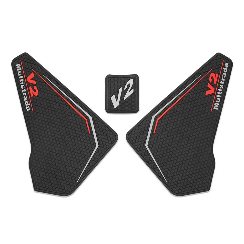 For Multistrada V2 2025-2026 V2S 2025-2026 New Motorcycle Accessories Rubber Flank Grip Fuel Tank Sticker Side Knee Pad Parts