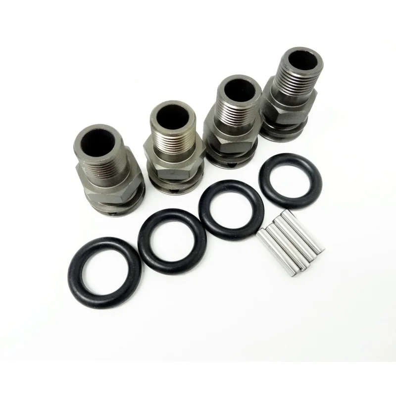 Wheel Extender 1-inch Wider Track Gunmetal for Rovan LT Truck SLT Buggy LOSI 5IVE-T and King Motor X2