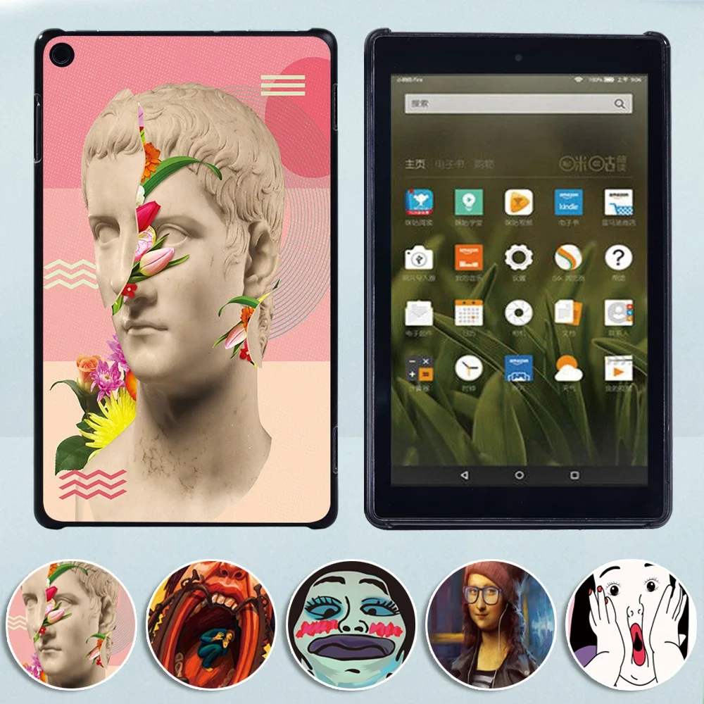 Cover for Fire HD 10(5th 7th 9th 11th) Plus Gen 2021 /Fire 7/ HD 8 (6th 7th 8th 10th) Plus 2020 Funny Series Durable Tablet Case