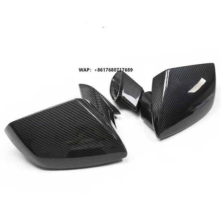 Dry Carbon Fiber Side Mirror Cover Caps Mirror Housing for  LP610 LP580 Huracan EVO STO Performante