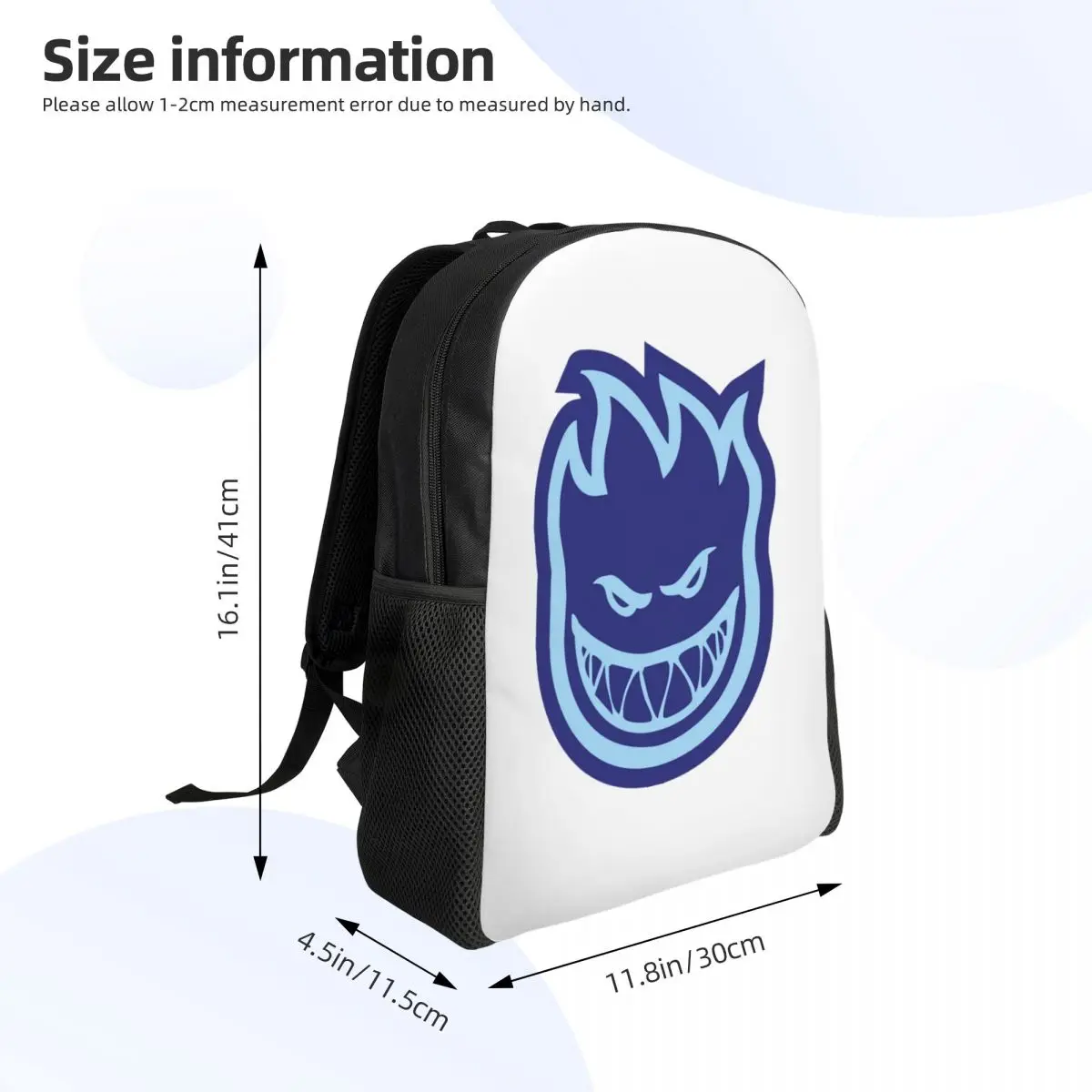 Spitfire Skate Student Backpack School Bag Hiking Travel Daypack for Boys Girls Fashion Bookbag Shoulder Bags