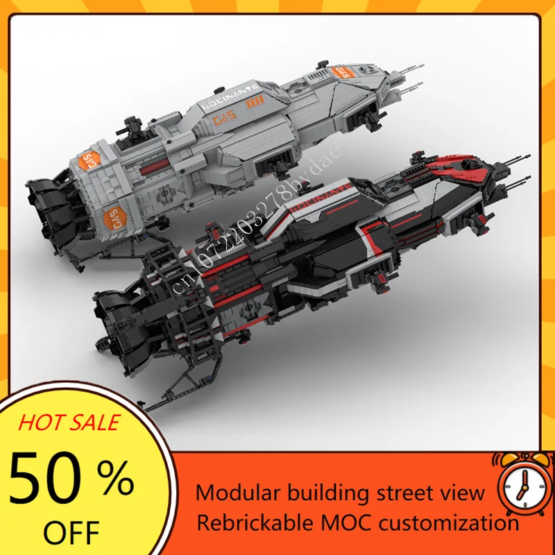 Rocinante S4 Rocinante S1-3 Space War Military MOC SpaceShip Battle Model Custom Puzzles Architecture DIY Assembly Model ToyGift