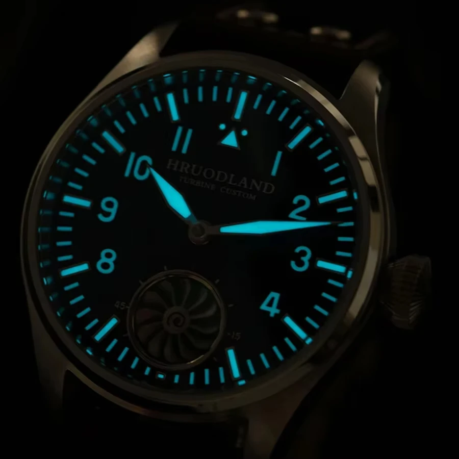 Hruodland 2026 new F016 pilot men's mechanical watch BGW-9