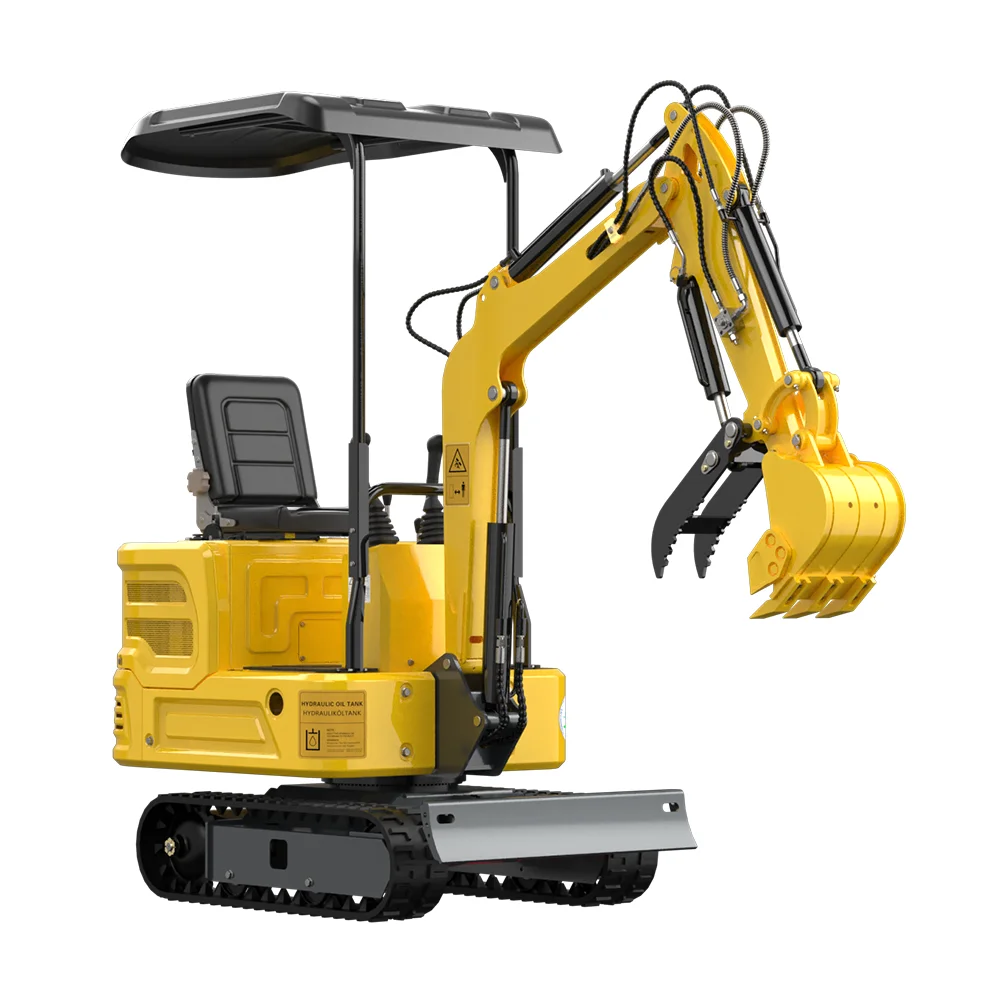 Mini chargeuse compacte sur chenilles de 13,5 HP avec lumières LED, multifonctionnelle, expédiée depuis les États-Unis