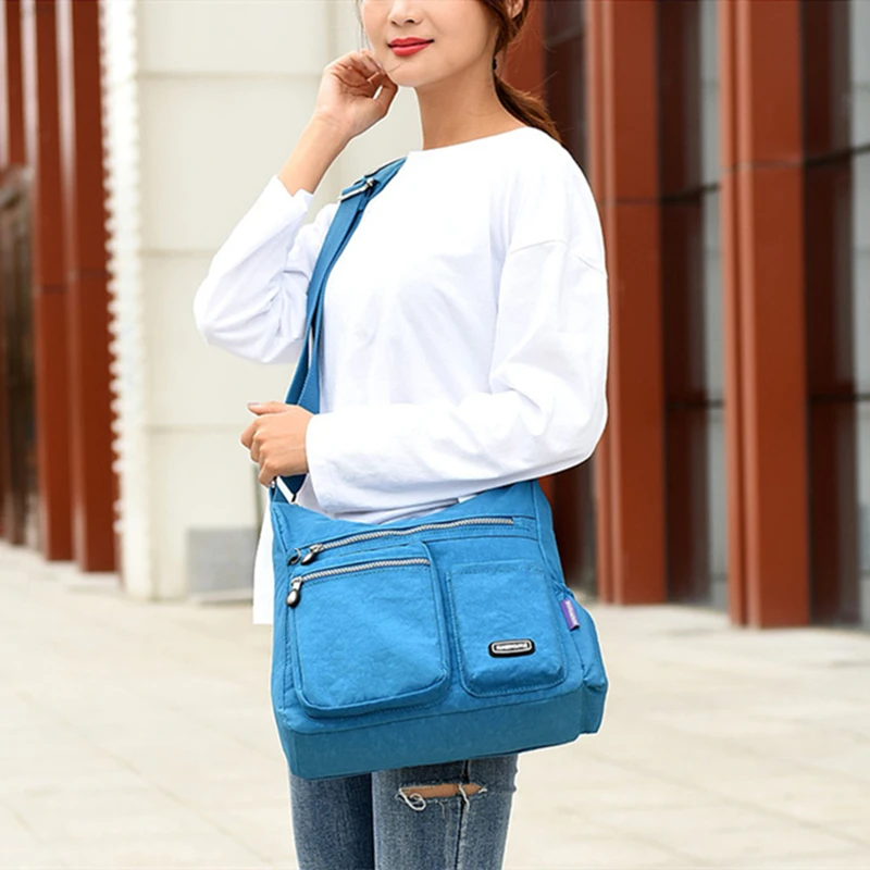 حقيبة كروس نايلون مقاومة للماء للنساء ، حقيبة يد بسيطة ، حقيبة كتف نسائية ، سفر ، سعة كبيرة ، حقيبة رسول ، محفظة ، موضة #4