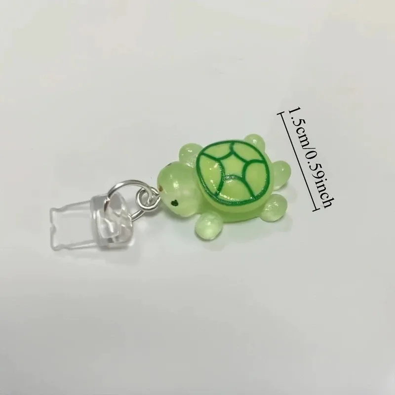 

1 шт. миниатюрный декоративный подвес-заглушка для телефона в виде морской черепахи из смолы для iPhone, Samsung, Type-C, для зарядного порта SJFCS02