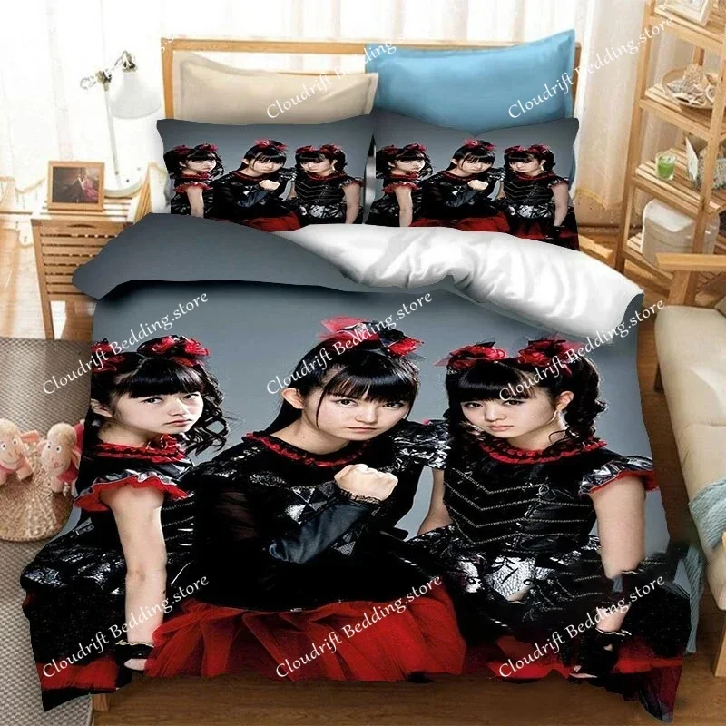 

BABYMETAL Rock Band Bedding Set Boys Girls Twin Queen Size Duvet Cover Pillowcase Bed Kids Adult Home Textileextile
