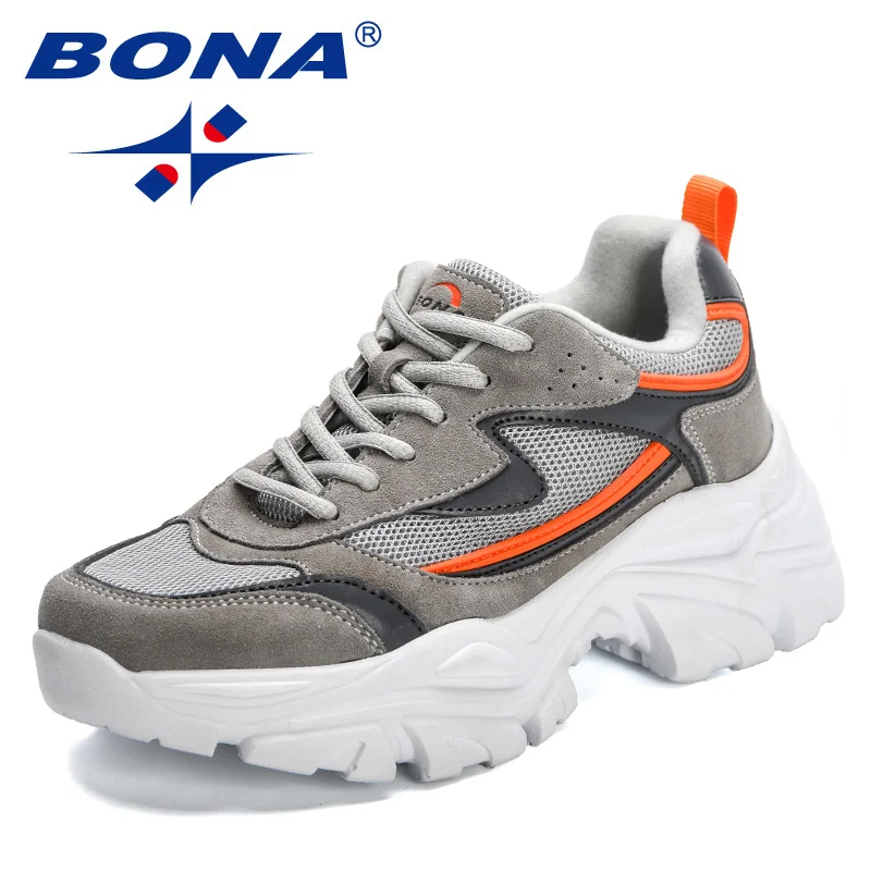 BONA 2023 New Designers Breathable Outdoor Light Weight Sneakers Women Platform Walking Shoes Ladies Feminino  Mujer