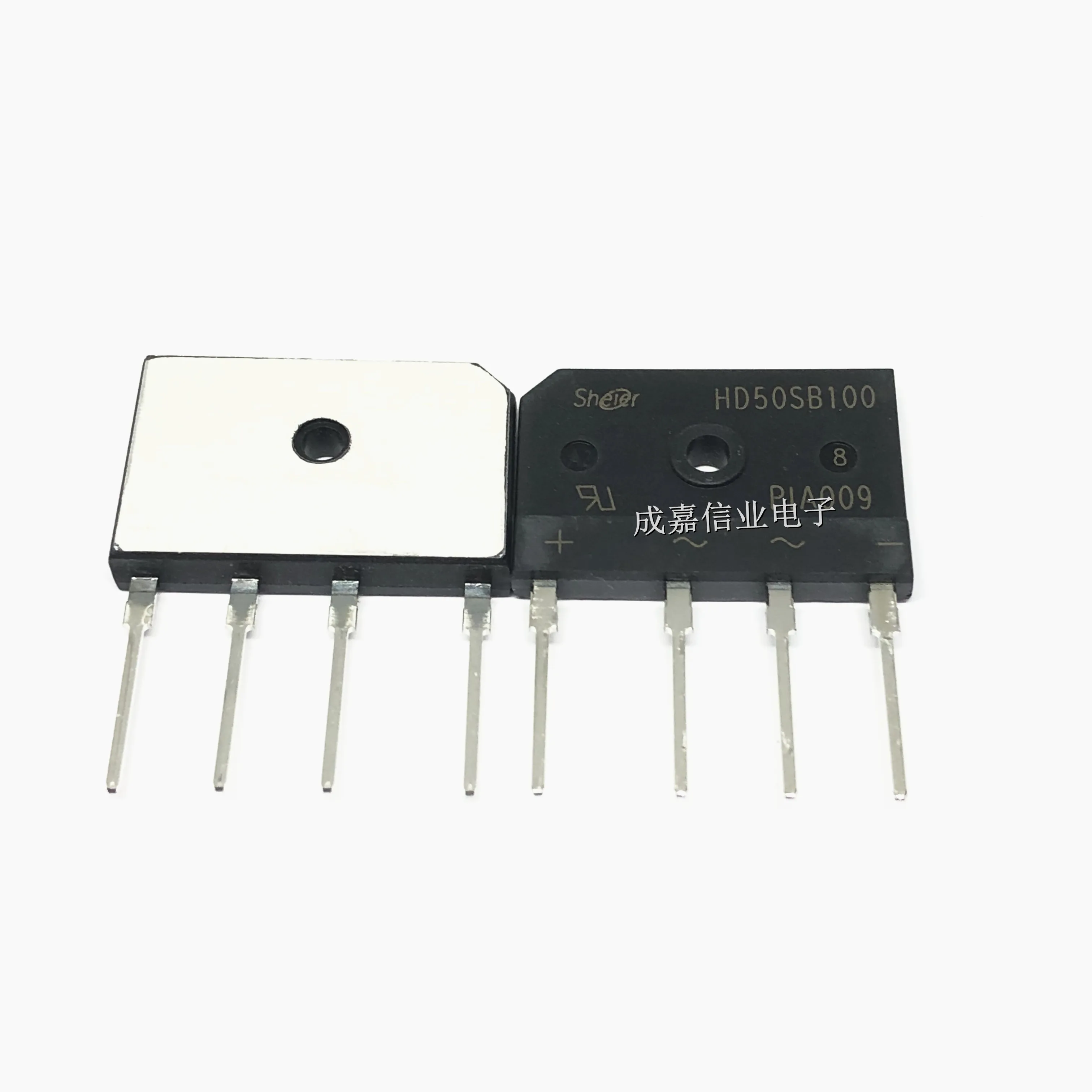 10pcs/Lot HD50SB100 SIP-4 High Current Glass Passivated Molding Single-Phase Bridge RectifierReverse Voltage 100 to 1000V
