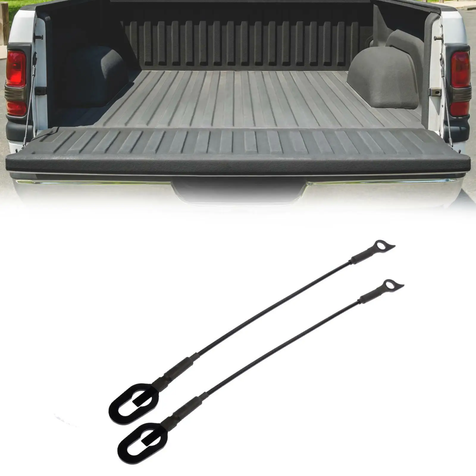 Gate Cables Replacement Rear Tailgate Support Cables for Dodge 1500 3500 Total Length 500mm/1969 Gate Cables Replacement