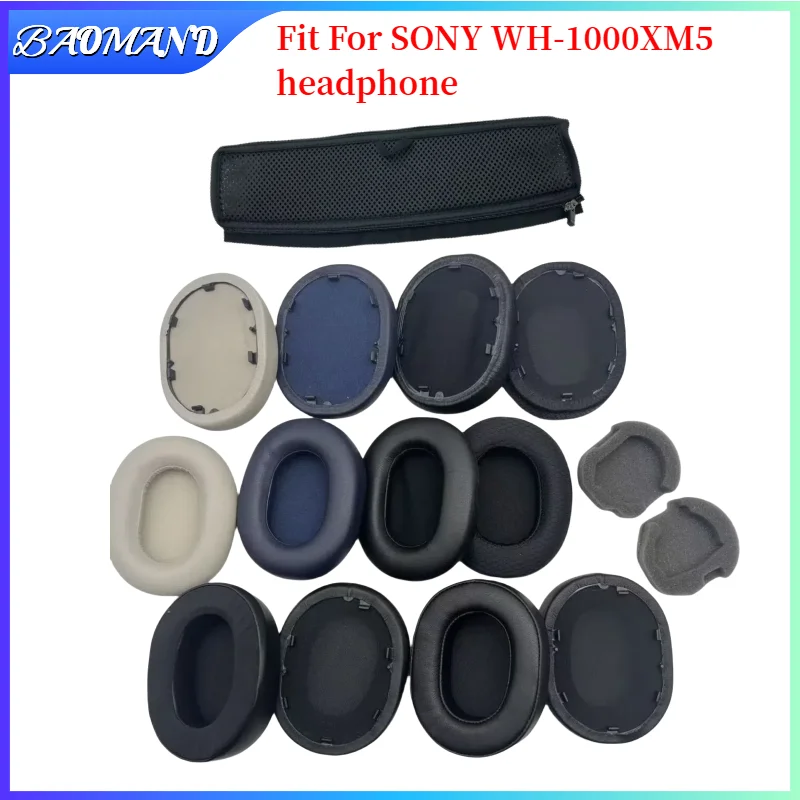 

BAOMAND Replacement Earpads Cushion For SONY WH-1000XM5 Headphones Memory Sponge Sleeves Cover Case Repair Parts