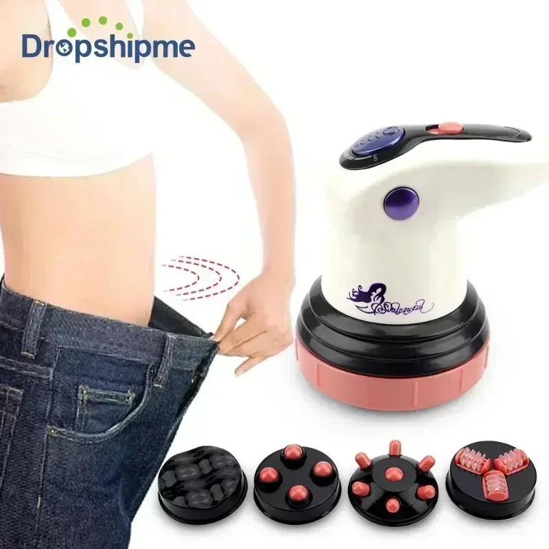 4 IN 1 Infrared Electric Anti-Cellulite Massager Home Gun Body Slimming&Relaxing Muscle 3D Roller Device Weight Loss Fat Remove