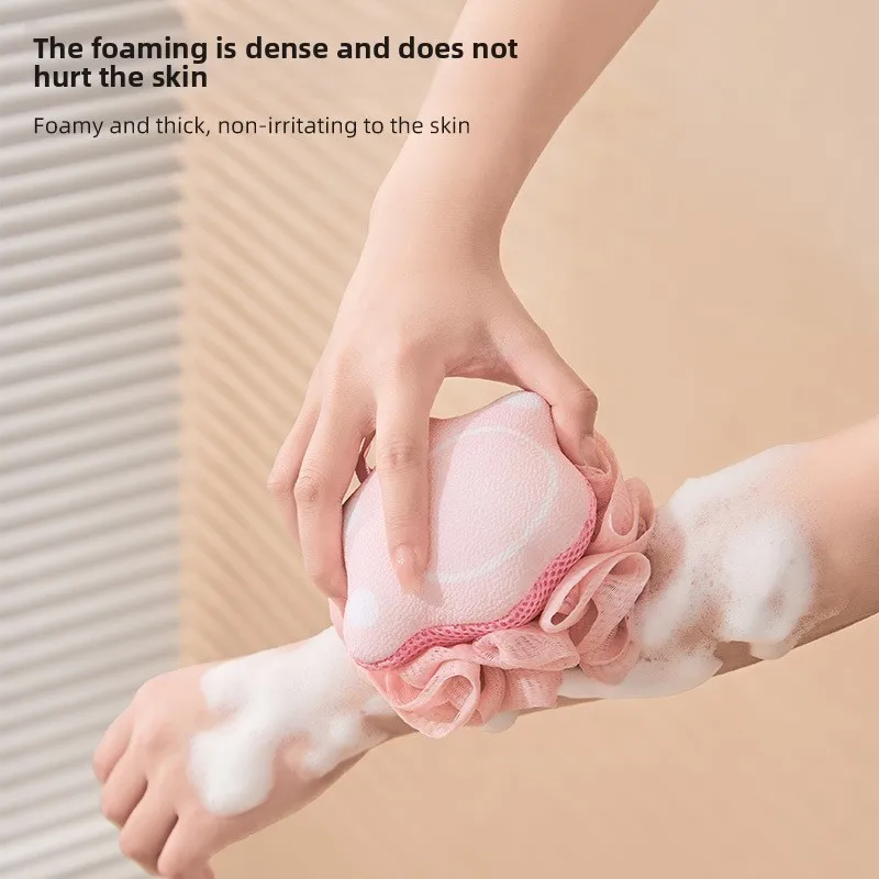 Bolas de banho de desenho animado Bolas de espuma de banho fofas Esfoliantes de chuveiro espessos Bolas de chuveiro macias