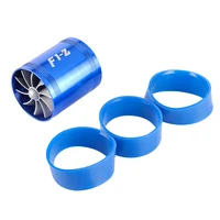 Coche doble cara Turbo Gas combustible protector de aceite ventilador turbina motor entrada de aire turbocompresor potencia modificado supercargador Kit de ahorro de Gas