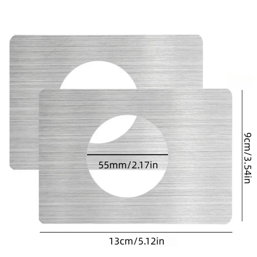 1/2/4pcs Door Lock Repair Plate Set - Stainless Steel Door Reinforcement&Fixing Cover Prevent Loose or Wobbly Door Locks