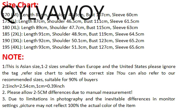 QYLVAWOY الشتاء الخريف الرجال منتصف طول معطف الصوف ملابس خارجية الصوف أوزة أسفل بطانة الدافئة أنيق عالية الجودة سترة رجالي LJ2769