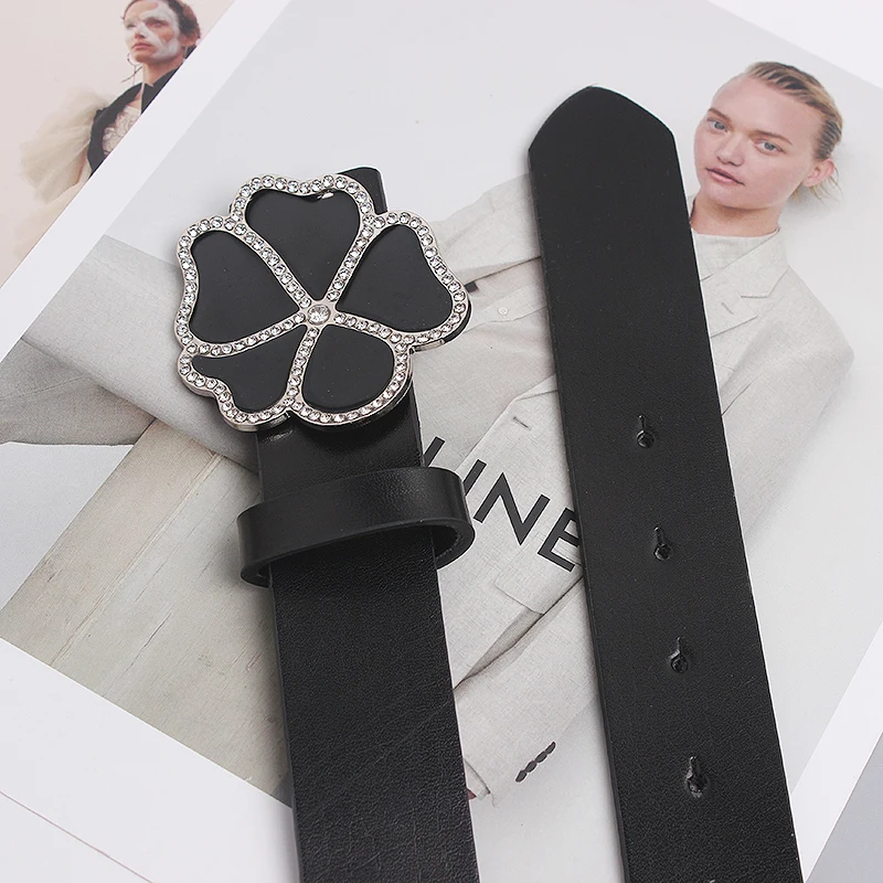 여성 활주로 패션 정품 가죽 꽃 버클 Cummerbunds 여성 드레스 코르셋 허리띠 벨트 장식 벨트 TB2540
