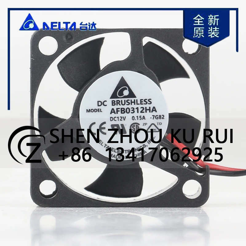 

Delta 5V 24V 48V DC 12V 0.15A AC EC 3010 30X30X10MM 3CM Double Ball Inverter Projector Speed Measurement AFB0312HA Cooling Fan