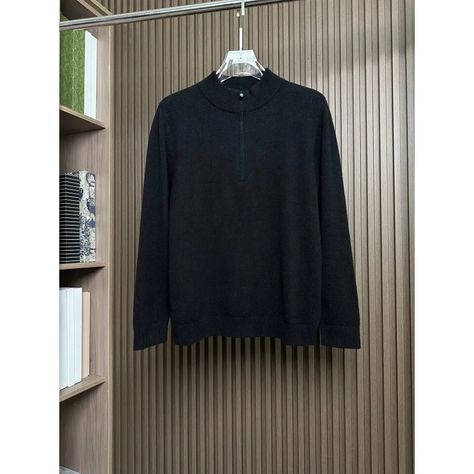 

Zeg Je Nie мужской вязаный свитер Camere из смеси шерсти с цепочкой и воротником-стойкой, теплый удобный трикотаж для мужчин, зимний сезон