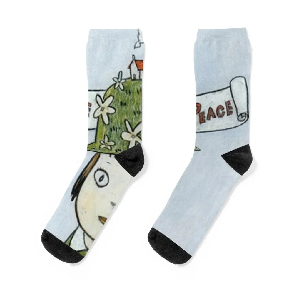 

Love Peace Home Socks set snow tennis Socks For Men Women's