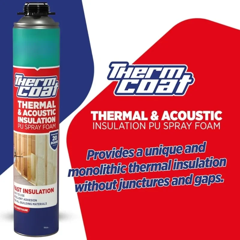 HOME.HOME.Spray Foam Insulation Kit (480 Board Feet) Closed Cell Expanding Foam Sealant for Thermal & Acoustic Insulation
