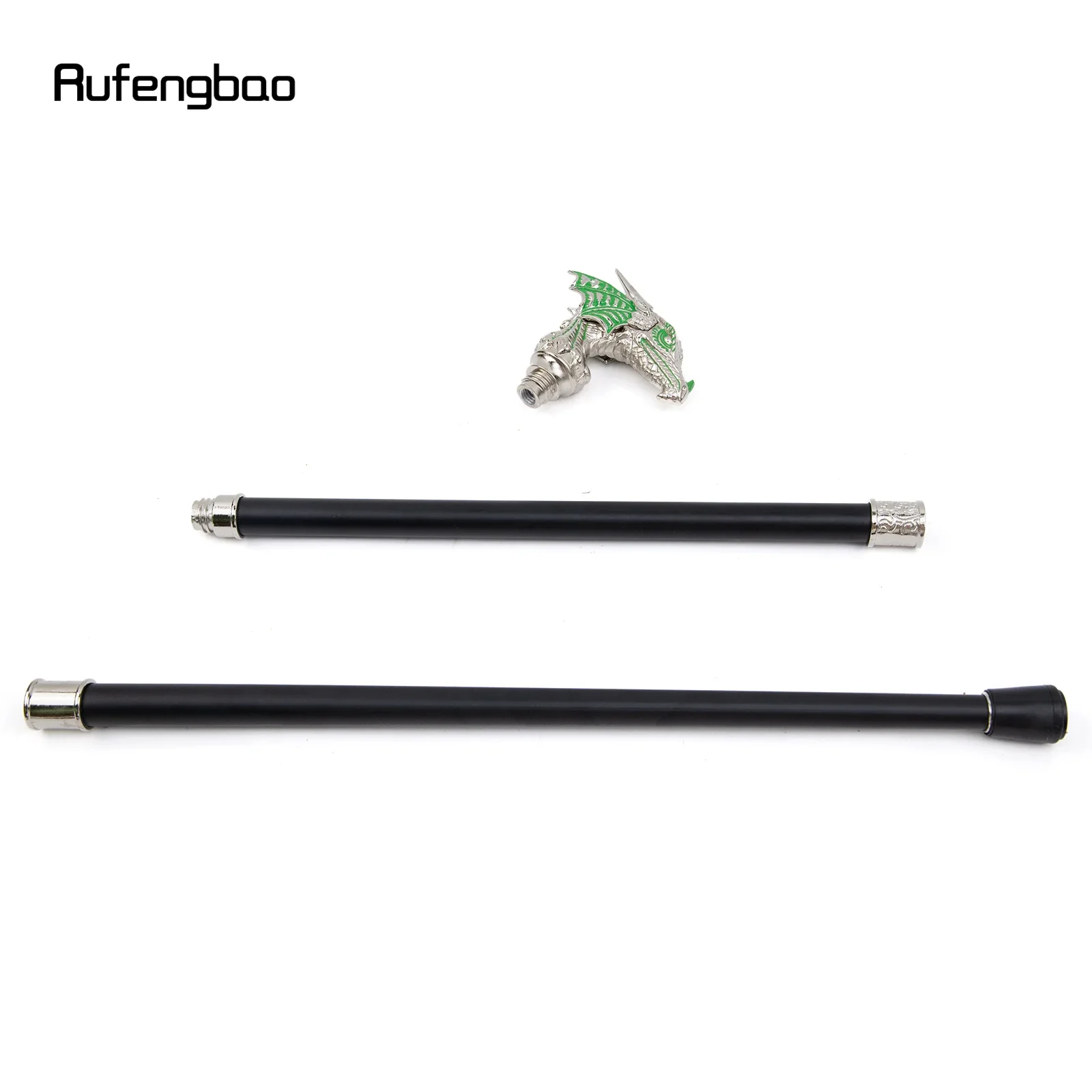 Grün weiß Luxus Drachenkopf Gehstock Mode dekorative Gehstock Gentleman elegante Cosplay Rohr knopf Crosier 94cm