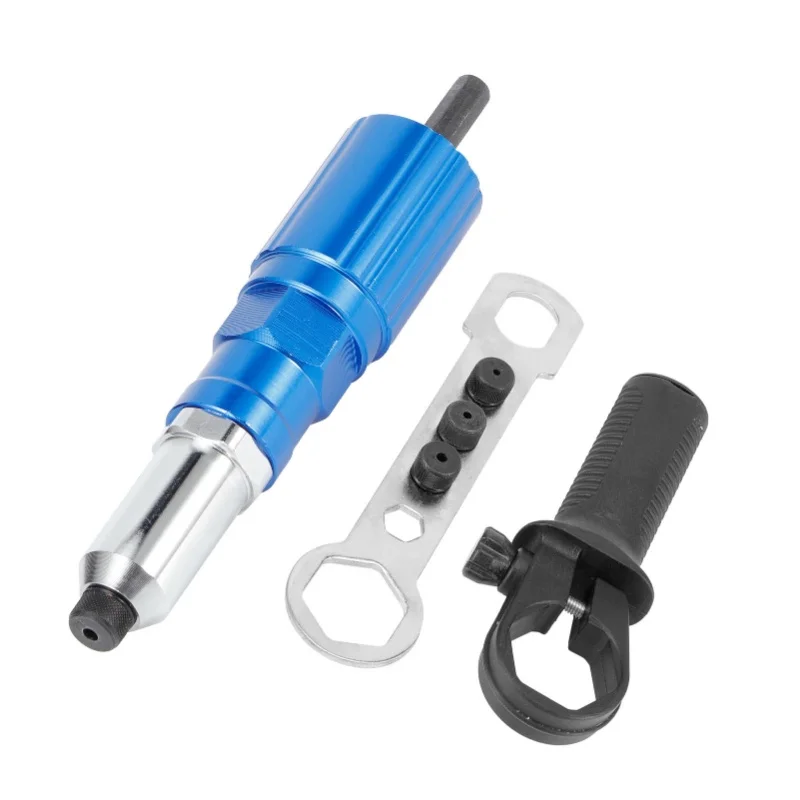 リベットドリルアタッチメント-電動リベッター変換コネクターアダプター-電動大工道具