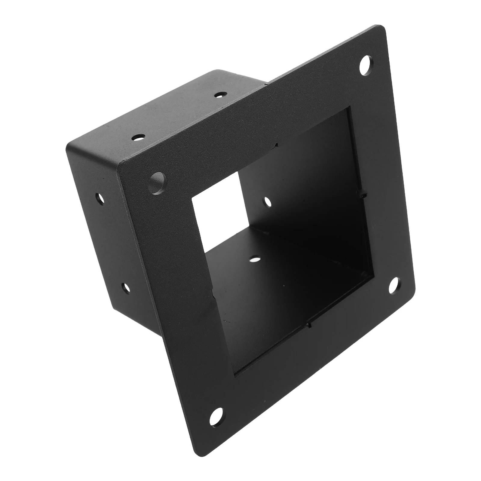 

Heavy Duty Post Base Wood Post Anchor Bracket 15x15x9.5cm Matte Black Carbon Steel Deck Railing Support Pergola Support Bracket