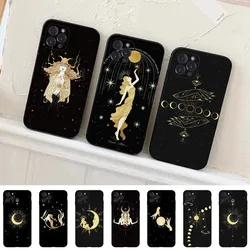 Witches Moon Tarot Mystery Totem Phone Case Silicone Soft for iphone 15 14 13 12 11 Pro Mini XS MAX 8 7 6 Plus X XS XR Cover