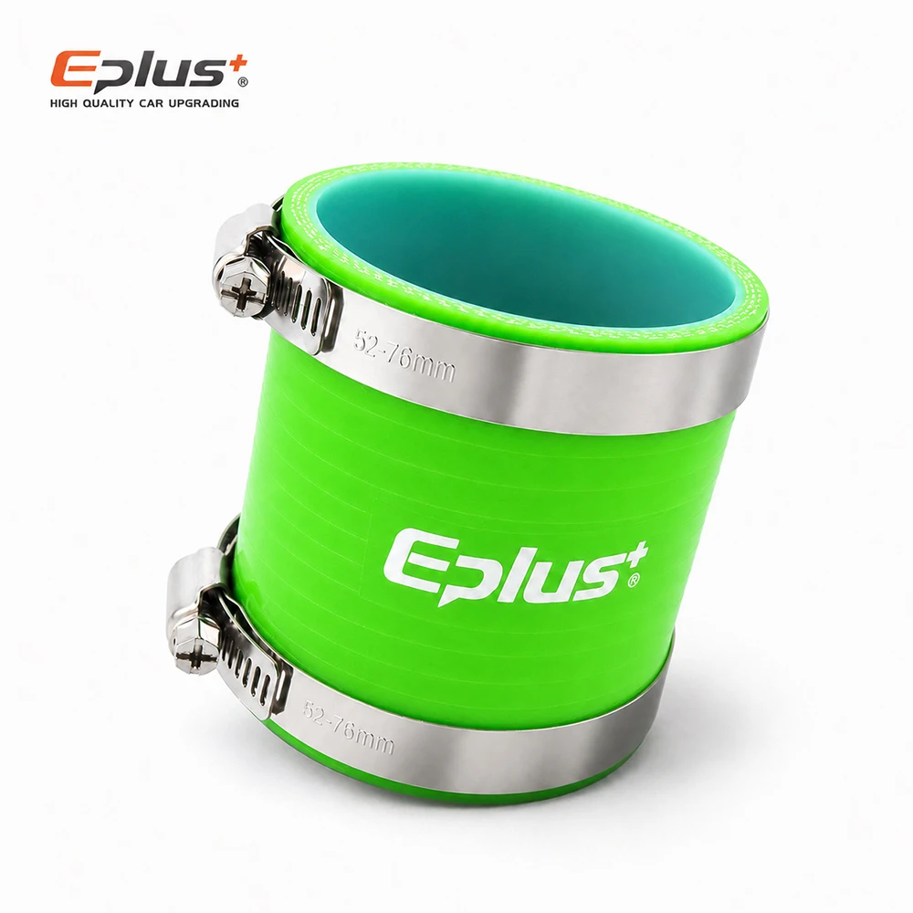 EPLUS Grüner Silikonschlauch Gerader Schlauchadapter Universeller Auto-Lufteinlass Ladeluftkühler Turbo-Rohradapter Silikagel-Verbinder