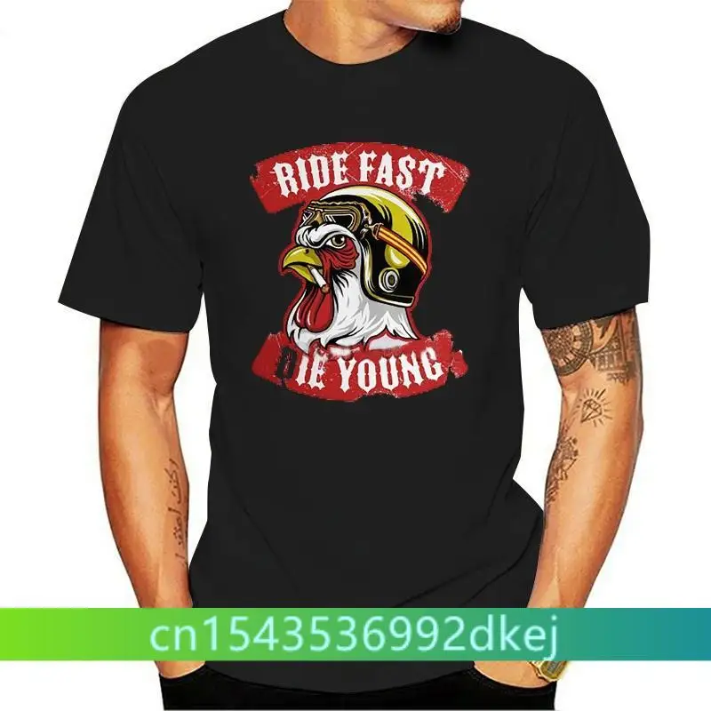 

Rooster Wearing Vintage Helmet Superbike Motorcycle Motorcycles Bike T-ShirtF