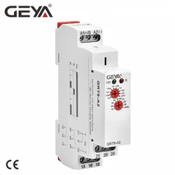 GEYA GRT8-A Delay on Time Relay 12V 24V 230V Timer Relay Din Rail Type Time Delay Relays with CE CB