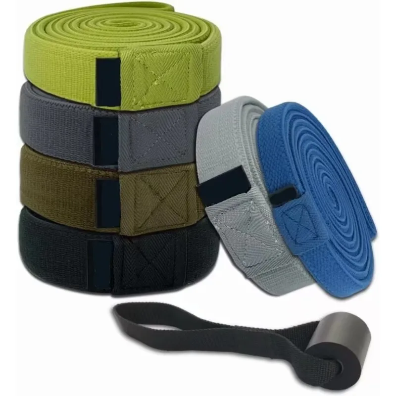 High Durability Elastic Straps Soft Mesh Cloth Non-Slip Workout Stretch Yoga Bands Full Body Training for Men and Women