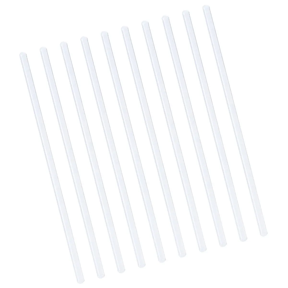 

10 Pcs Long Glass Stirring Rods Clear Harden Glass Sticks for stir Hot Cold Beverages Cocktails Drinks Mixtures